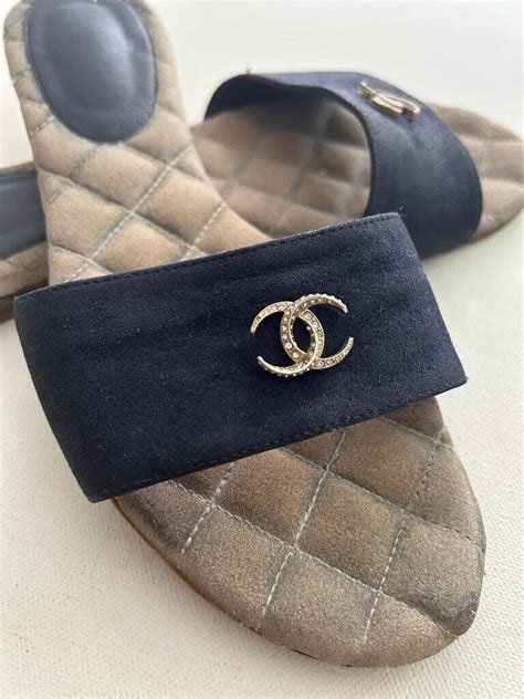 chanel flat sandals|authentic chanel sandals.